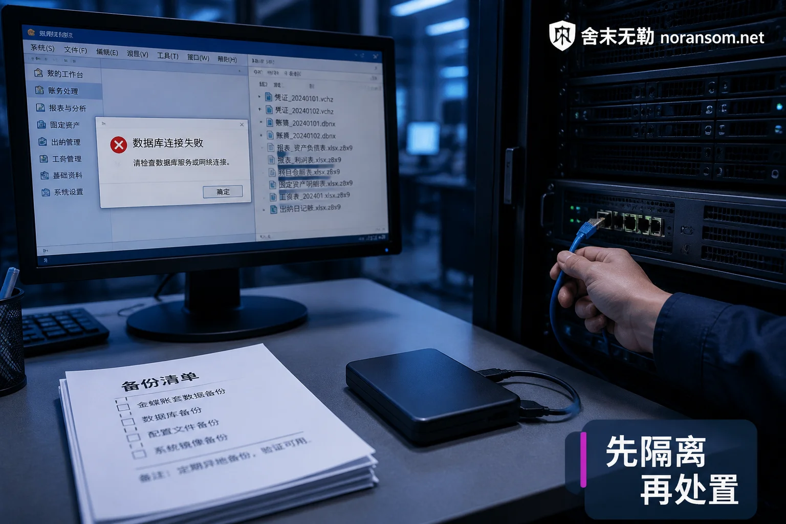 How to Restore Kingdee Accounting Data After Ransomware Encryption: From Containment to Rebuilding the Server