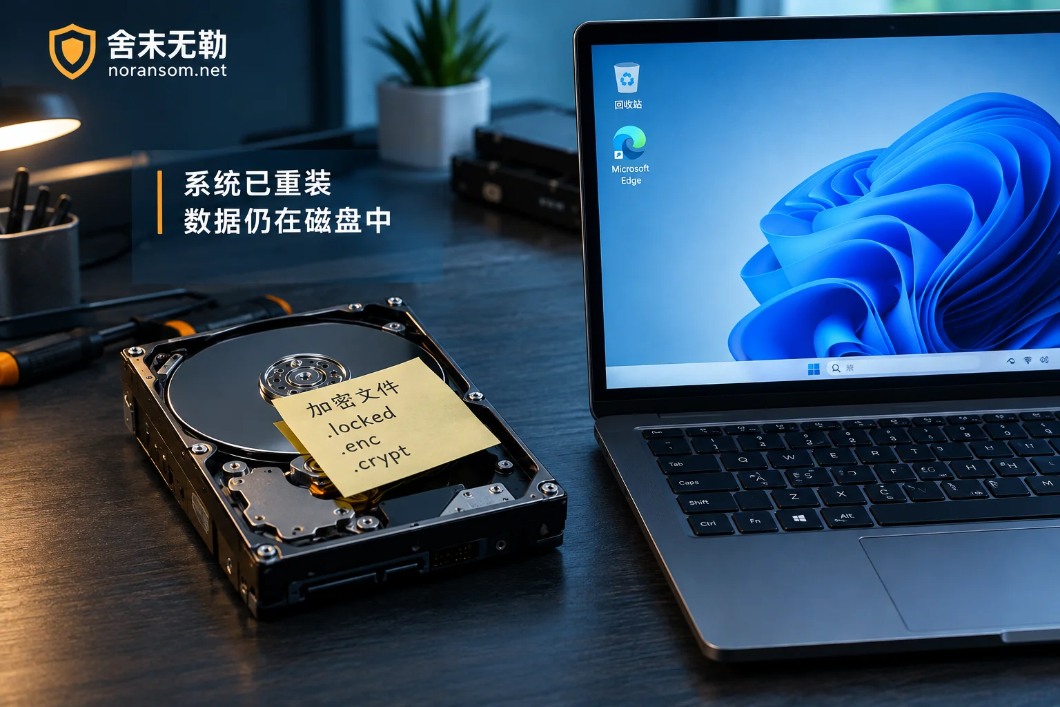 已经重装系统了，被勒索病毒加密的文件还能恢复吗：先看你当时格了哪块盘