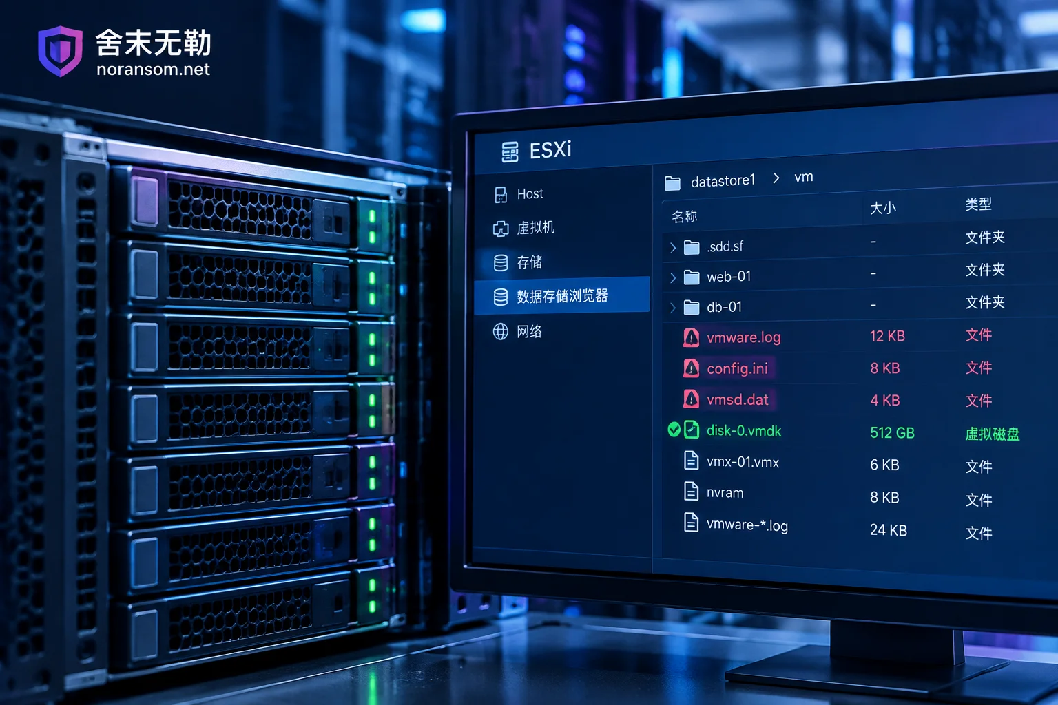 ESXi 虚拟机被加密又没有快照：先别动原存储，按这个顺序判断还能恢复什么