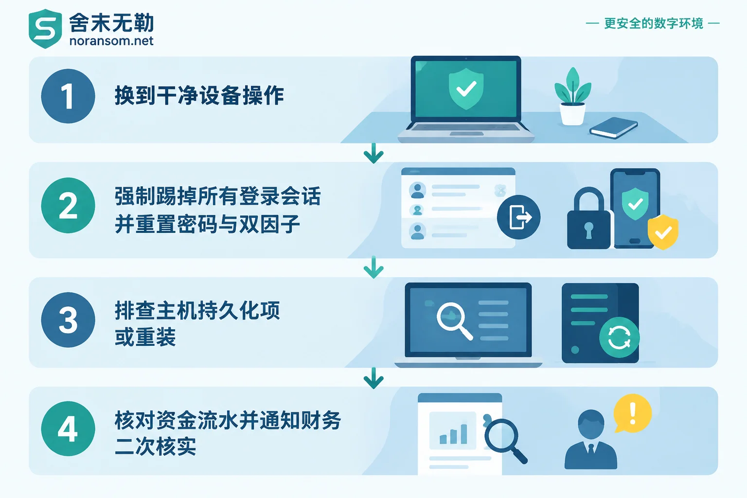Four-step sequence for account confirmation after Silver Fox Trojan cleanup Four-step sequence for account confirmation after Silver Fox Trojan cleanup